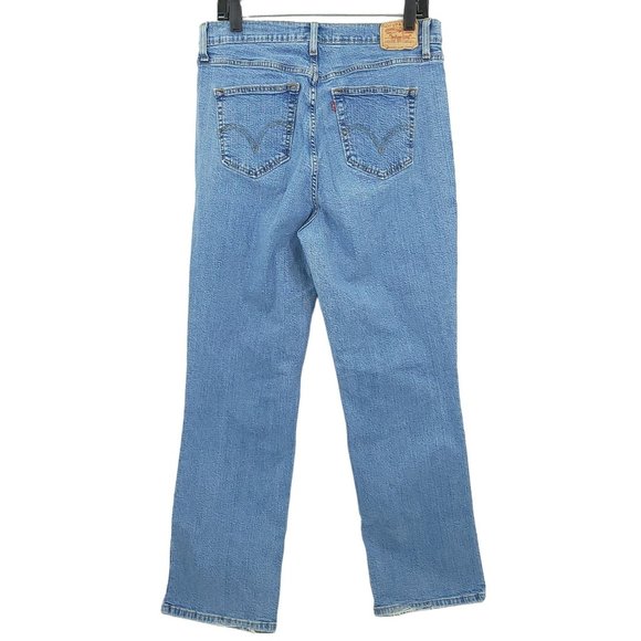 Levis 550 Relaxed Boot Cut Jeans Womens Size 16 M Light Wash Denim High Rise - Picture 2 of 13